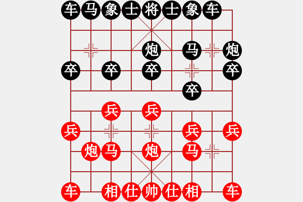 象棋棋譜圖片：老公你好(6段)-和-象棋勢家(日帥) - 步數(shù)：10 