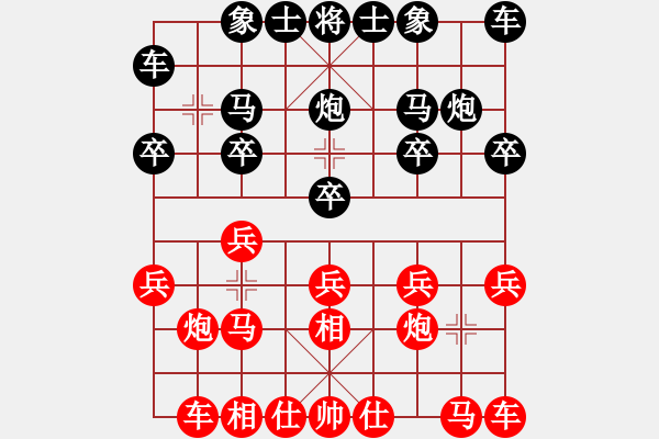 象棋棋譜圖片：_Sure Win[909776164] -VS- 橫才俊儒[292832991] - 步數(shù)：10 