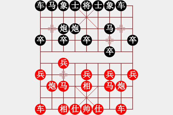 象棋棋譜圖片：下山王(電神)-負-折柳(天罡) - 步數(shù)：10 