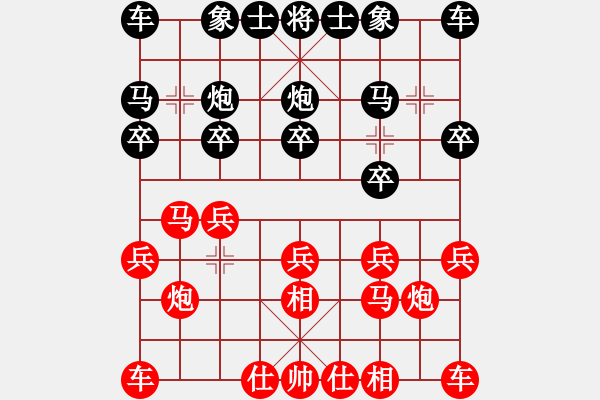 象棋棋譜圖片：李圓（先勝）趙智勇 2019年12月7日 弈童象棋教室內(nèi)部訓(xùn)練對局 - 步數(shù)：10 