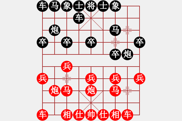 象棋棋谱图片：小姜胜小颜20130203 - 步数：10 