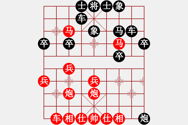 象棋棋譜圖片：silasfong(9級(jí))-負(fù)-姚氏手工面(2段)高車保馬) - 步數(shù)：30 