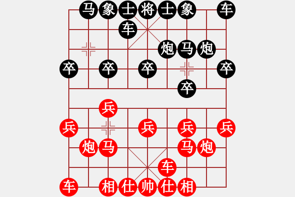 象棋棋譜圖片：仙人指路對黑右過宮炮（旋風(fēng)14層先勝巫師專業(yè)級） - 步數(shù)：10 