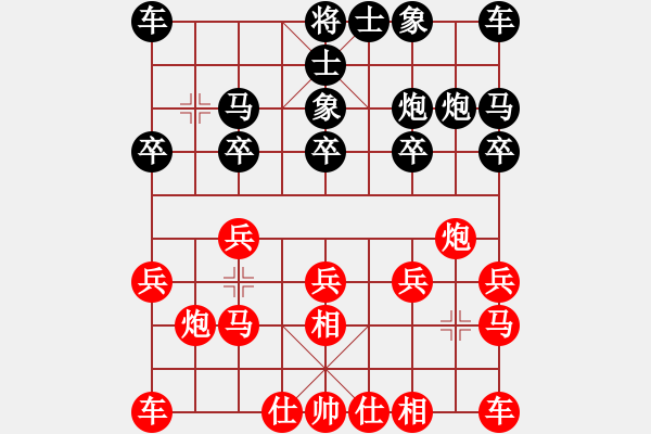 象棋棋譜圖片：幕后玩家(9段)-和-天天快樂(人王) - 步數(shù)：10 