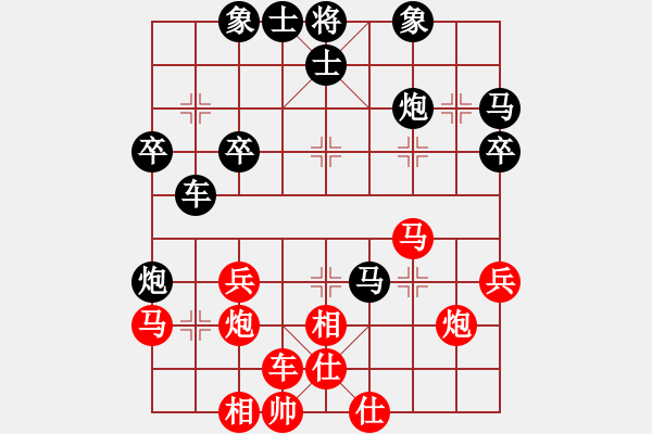 象棋棋譜圖片：型教[369150321] -VS- 自我救贖[553779957] - 步數(shù)：40 