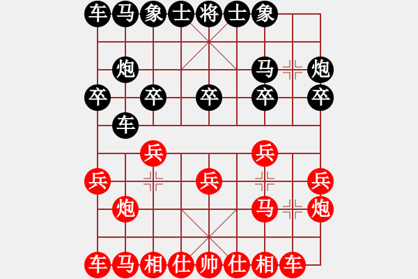 象棋棋谱图片：河北金环钢构队 张江 和 上海队 万春林 - 步数：10 