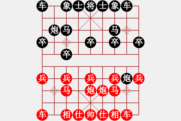 象棋棋譜圖片：一葉小舟6655282[紅] -VS- 拼命十三娘[黑] - 步數(shù)：10 