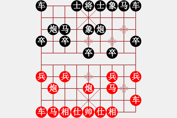 象棋棋譜圖片：橫才俊儒[292832991] -VS- 虛實(shí)[2855117037] - 步數(shù)：10 