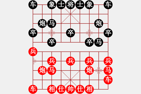 象棋棋譜圖片：呂正安(風魔)-和-誠勞恒(電神) - 步數(shù)：10 