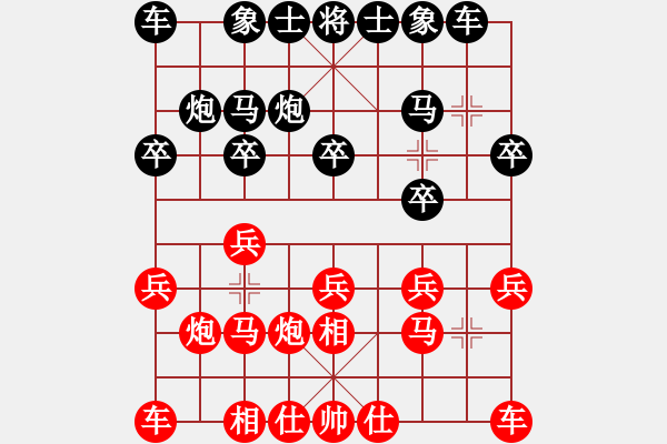 象棋棋譜圖片：大肚子(3段)-負(fù)-弈棋交好友(1段) - 步數(shù)：10 