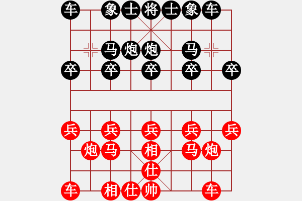 象棋棋谱图片：左手切菜(6段)-和-巩义南方(6段) - 步数：10 