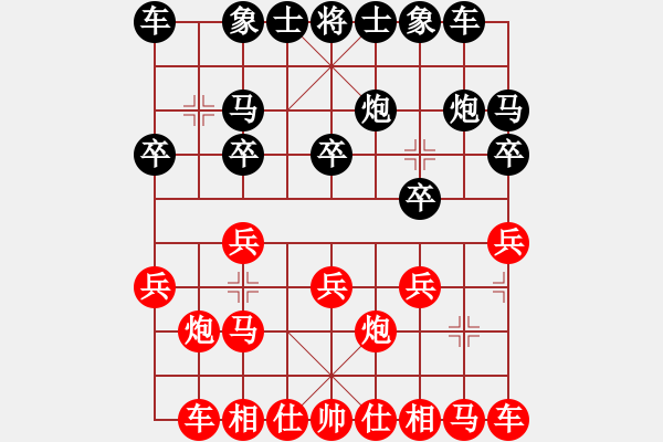 象棋棋谱图片：第十轮 四川 刘俊 先和 辽宁 钟少鸿 - 步数：10 