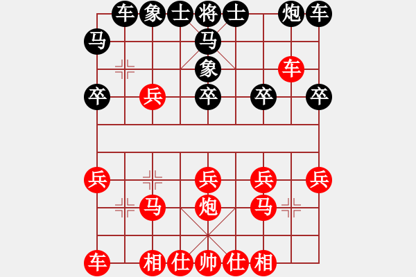 象棋棋譜圖片：破疑形痛斬菜鳥之攻擊窩心馬 - 步數：20 