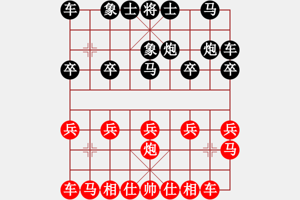 象棋棋譜圖片：王國敏 先和 王廓 - 步數(shù)：10 