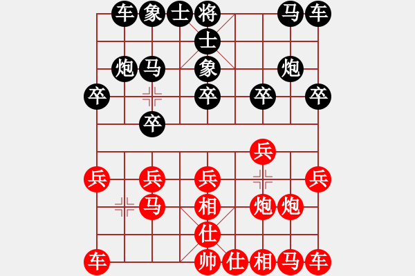 象棋棋譜圖片：瓜瓜是蛋蛋(人王)-負(fù)-下山王(人王) - 步數(shù)：10 