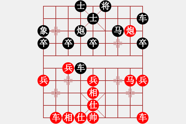 象棋棋譜圖片：仙人對飛象 殘局打擊下二線車農(nóng)的攻擊特點之一 - 步數(shù)：30 