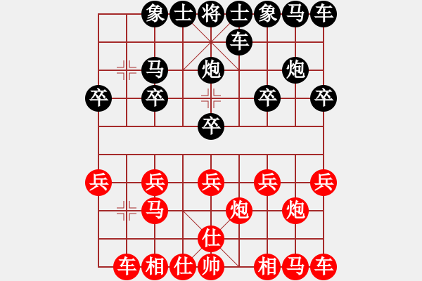 象棋棋譜圖片：吉慶有余[紅] -VS- 橫才俊儒[黑] - 步數(shù)：10 