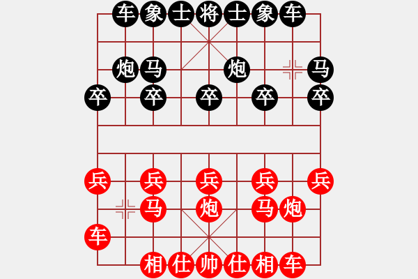 象棋棋譜圖片：棋藝閣☆小玲子[875264803] -先勝- 漓江人[1242083343] - 步數(shù)：10 