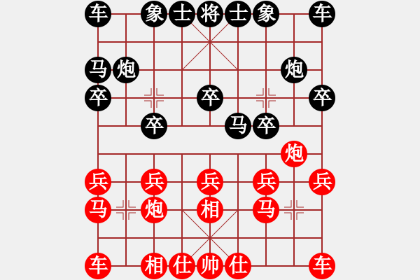 象棋棋譜圖片：jiaweih(北斗)-和-菜鳥分享庫(9星) - 步數(shù)：10 