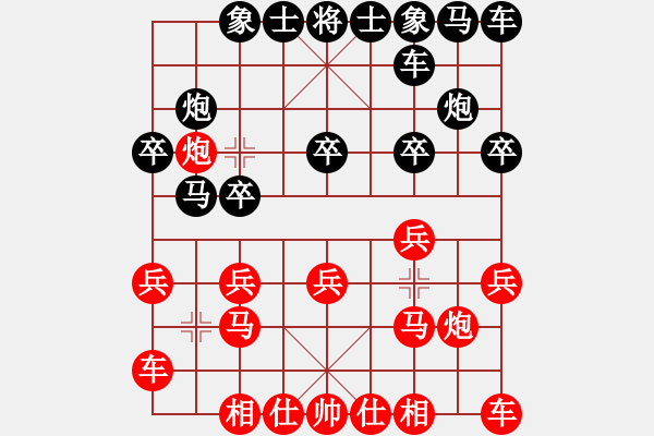 象棋棋谱图片：广东 许银川 和 北京 王天一 - 步数：10 