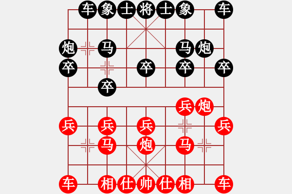 象棋棋谱图片：柳大华     先胜 刘殿中     - 步数：10 