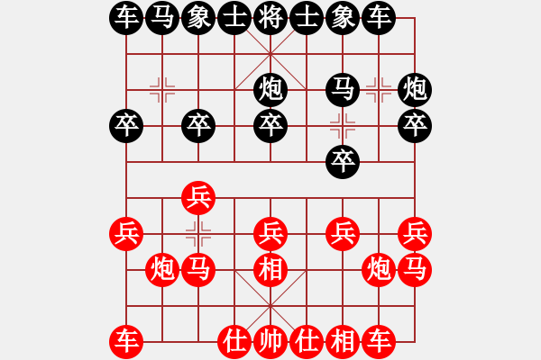 象棋棋譜圖片：南昌龍(8段)-和-殘雪無痕(7段) - 步數(shù)：10 