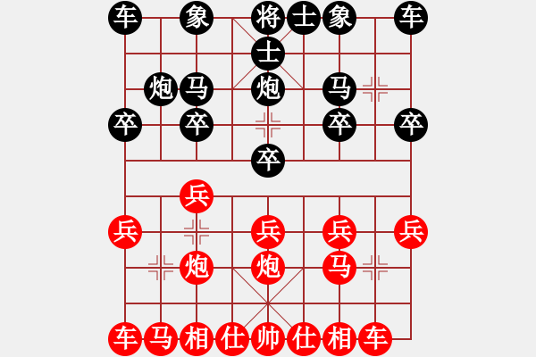 象棋棋譜圖片：bbboy002[紅] -VS- 林業(yè)站蔣忠誠[黑] - 步數(shù)：10 