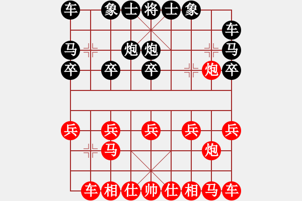 象棋棋譜圖片：金鉤炮對右中炮0118 - 步數(shù)：10 