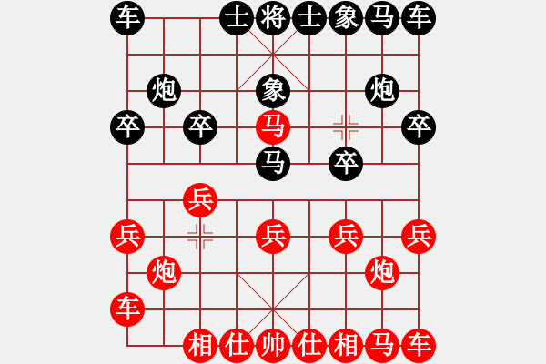 象棋棋譜圖片：因?yàn)樗訹1245437518] -VS- 456[1759362146] - 步數(shù)：10 