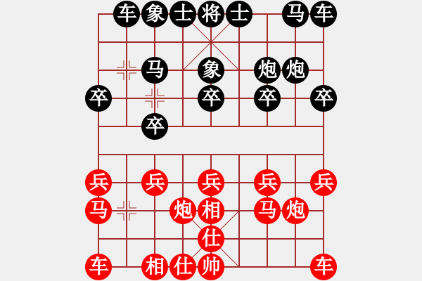 象棋棋譜圖片：義務(wù)加班[358346318] -VS- 老周[1350179685] - 步數(shù)：10 