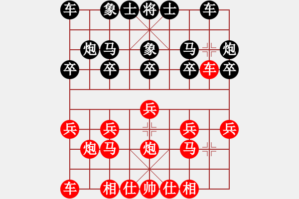 象棋棋譜圖片：第十一局 吳縣潘鳴崗(二先) 平陽謝俠遜(和) - 步數(shù)：10 