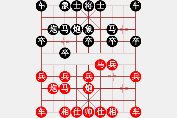 象棋棋譜圖片：金中月(8段)-勝-星月指揮號(hào)(6段) - 步數(shù)：10 