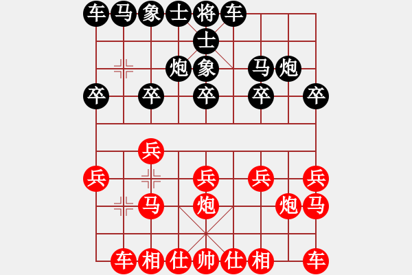 象棋棋譜圖片：看棋 [紅] -先勝- ┕_依妮┙[黑] - 步數(shù)：10 