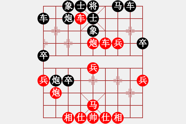 象棋棋譜圖片：20170319 先勝陳佳穎 中炮過河車對屏風馬左象橫車 黑炮8進2 卒3進1 炮8退3 - 步數(shù)：40 