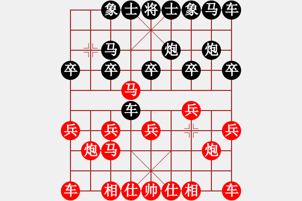 象棋棋譜圖片：晨色[紅] -VS- 飄絮＆夢(mèng)[黑] - 步數(shù)：10 