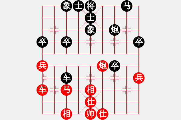 象棋棋譜圖片：晨色[紅] -VS- 飄絮＆夢(mèng)[黑] - 步數(shù)：40 