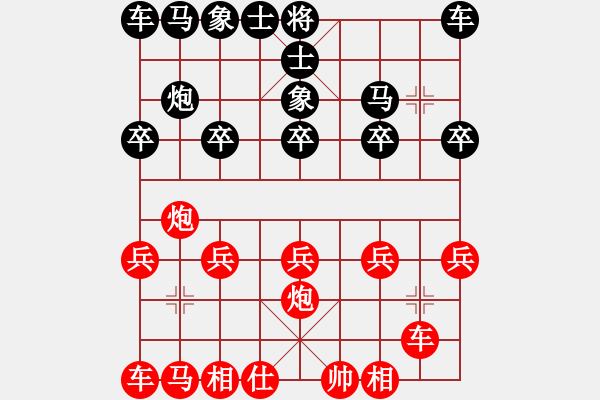 象棋棋譜圖片：我的網(wǎng)上實(shí)戰(zhàn)2023年8月8日我第一步車(chē)一進(jìn)一對(duì)方炮打仕俺三把手轉(zhuǎn)抽車(chē)勝 - 步數(shù)：10 