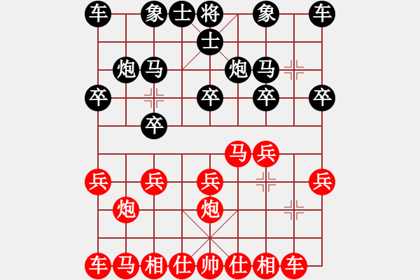 象棋棋譜圖片：北京威凱建設(shè) 么毅 勝 甘肅匯豐 李巍 - 步數(shù)：10 