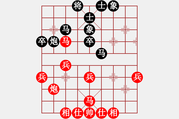 象棋棋譜圖片：百思不得棋解[575644877] -VS- dd[1013942606] - 步數(shù)：40 