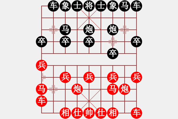 象棋棋谱图片：杨克华 先和 赵保宇 - 步数：10 