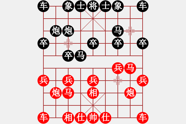 象棋棋譜圖片：清遠(yuǎn)何嘉誠先勝東莞葉軍 - 步數(shù)：10 