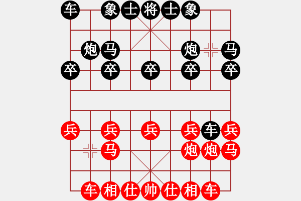 象棋棋譜圖片：棋俠天尊哥[紅] -VS- 衫菜[黑] - 步數(shù)：10 