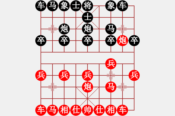 象棋棋譜圖片：負(fù)分太后 魚[紅] -VS- 風(fēng)雨彩虹[黑]（2） - 步數(shù)：10 