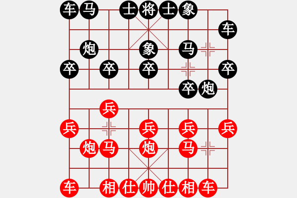 象棋棋谱图片：盐城 朱东和 和 镇江 范越 - 步数：10 