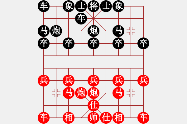 象棋棋譜圖片：自由的港灣[936304323] -VS- 橫才俊儒[292832991] - 步數(shù)：10 