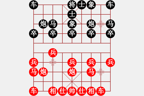 象棋棋譜圖片：150815 第5輪 第10臺(tái) 楊幃耀 勝 鐘仕匡 - 步數(shù)：10 