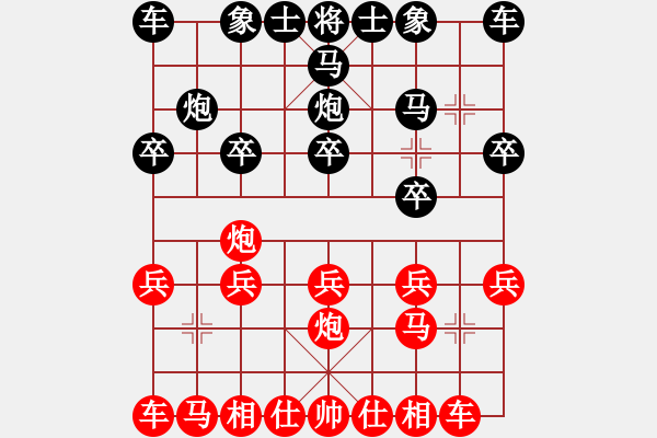 象棋棋譜圖片：1449局 A04- 巡河炮局-小蟲(chóng)引擎23層(先勝)天天Ai1-3 - 步數(shù)：10 