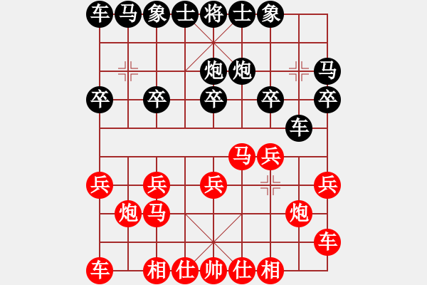 象棋棋譜圖片：他爺爺[759449752] -VS- 橫才俊儒[292832991] - 步數(shù)：10 