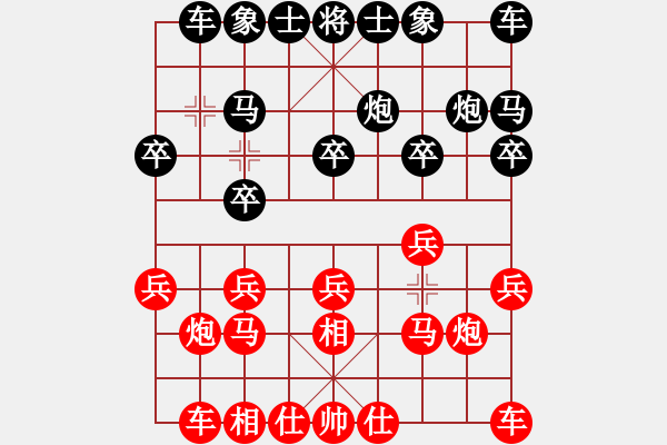 象棋棋譜圖片：bbboy002(初級(jí))-和-wanghongen(5級(jí)) - 步數(shù)：10 