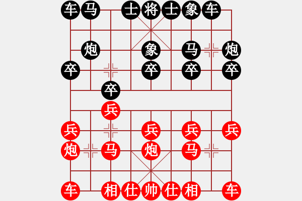 象棋棋譜圖片：李少庚 先和 張學(xué)潮 - 步數(shù)：10 